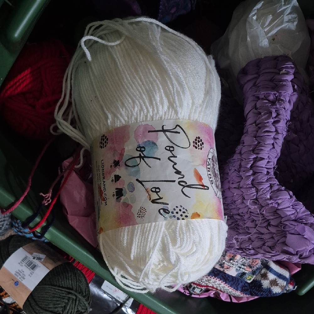 Lion Brand Pound of Love Yarn - White